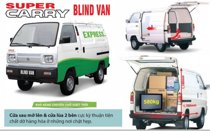 Kích thước xe Blind Van - 2