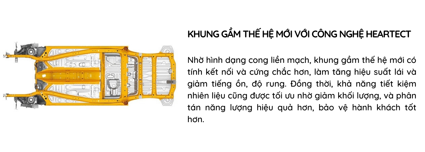 Khung gầm xe thế hệ mới tăng khả năng bảo vệ người lái và hành khách khi có sự cố bất ngờ