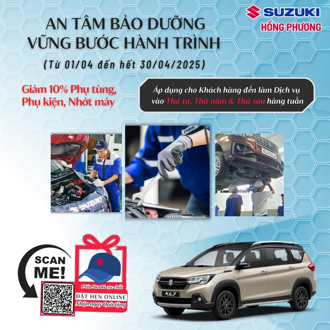 suzuki Hồng Phương ưu đãi dịch vụ 