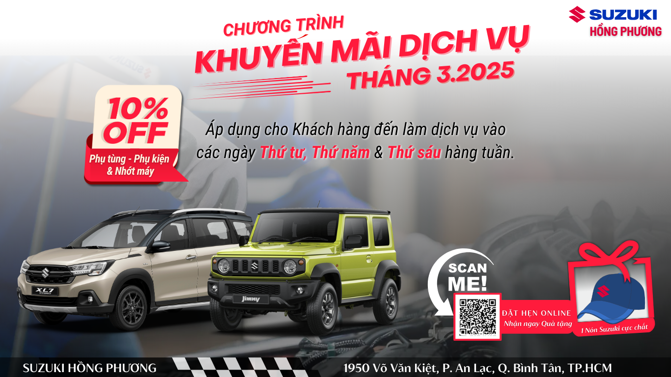 suzuki khuyến mãi dịch vụ